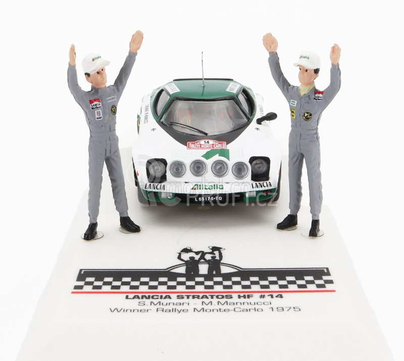 Ixo-models Lancia Stratos Hf N 14 Winner Rally Montecarlo 1975 1:43, bílá