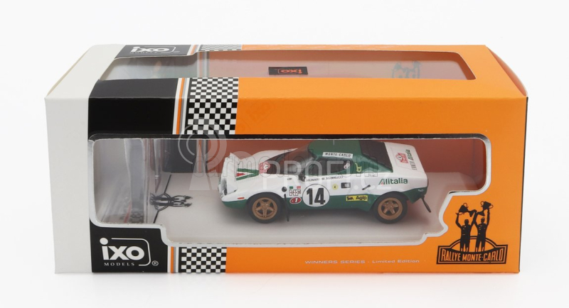 Ixo-models Lancia Stratos Hf N 14 Winner Rally Montecarlo 1975 1:43, bílá
