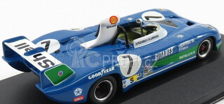 Ixo-models Matra simca Ms670b 3.0l V12 Team Matra Sport N 7 1:43, modrá