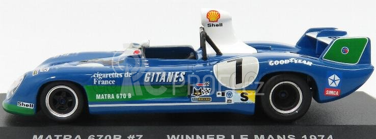 Ixo-models Matra simca Ms670b 3.0l V12 Team Matra Sport N 7 1:43, modrá