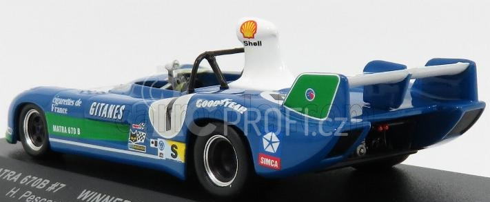 Ixo-models Matra simca Ms670b 3.0l V12 Team Matra Sport N 7 1:43, modrá