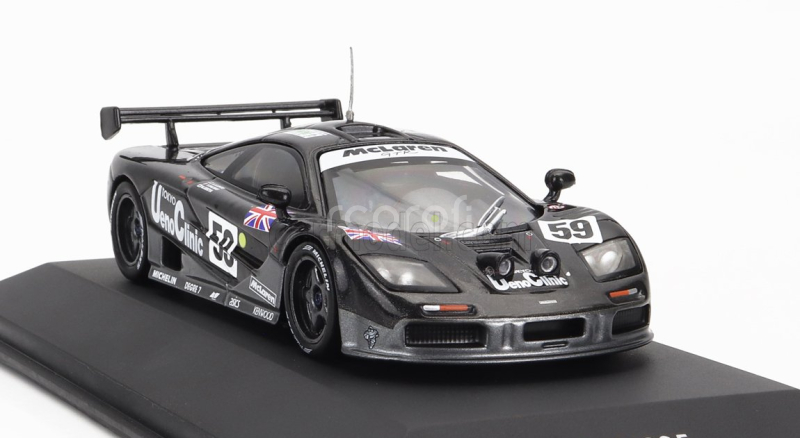 Ixo-models Mclaren F-1 Gtr Ueno Clinic N 59 Winner 24h Le Mans 1995 (night Version) Y.dalmas - M.sekiya - J-j.lehto 1:43 Black Met Grey