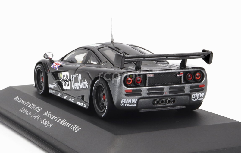 Ixo-models Mclaren F-1 Gtr Ueno Clinic N 59 Winner 24h Le Mans 1995 (night Version) Y.dalmas - M.sekiya - J-j.lehto 1:43 Black Met Grey