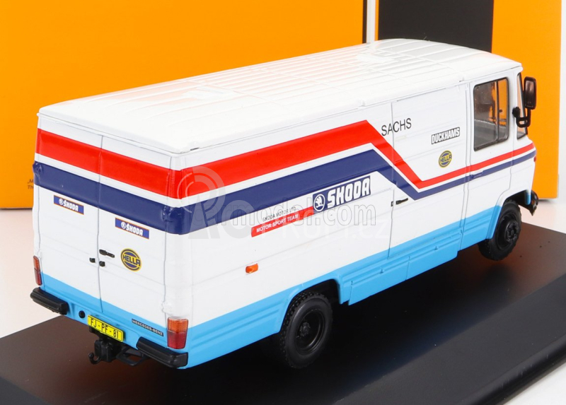 Ixo-models Mercedes benz 508d Van Skoda Rally Assistance 1984 1:43 Bílá Světle Modrá