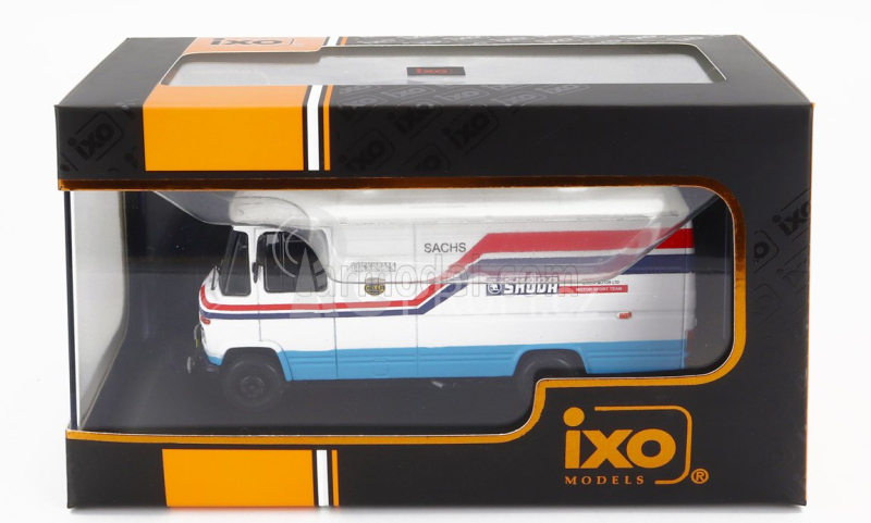 Ixo-models Mercedes benz 508d Van Skoda Rally Assistance 1984 1:43 Bílá Světle Modrá
