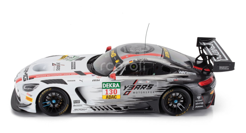 Ixo-models Mercedes benz Amg Gt3 Evo 6.2l V8 Team Winward N 130 Dtm Season 2024 Maro Engel 1:18 Bílá Šedá