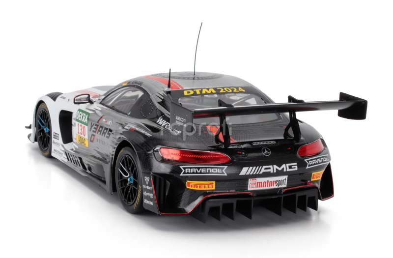 Ixo-models Mercedes benz Amg Gt3 Evo 6.2l V8 Team Winward N 130 Dtm Season 2024 Maro Engel 1:18 Bílá Šedá
