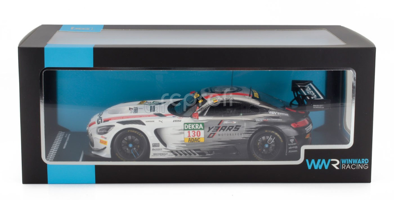 Ixo-models Mercedes benz Amg Gt3 Evo 6.2l V8 Team Winward N 130 Dtm Season 2024 Maro Engel 1:18 Bílá Šedá