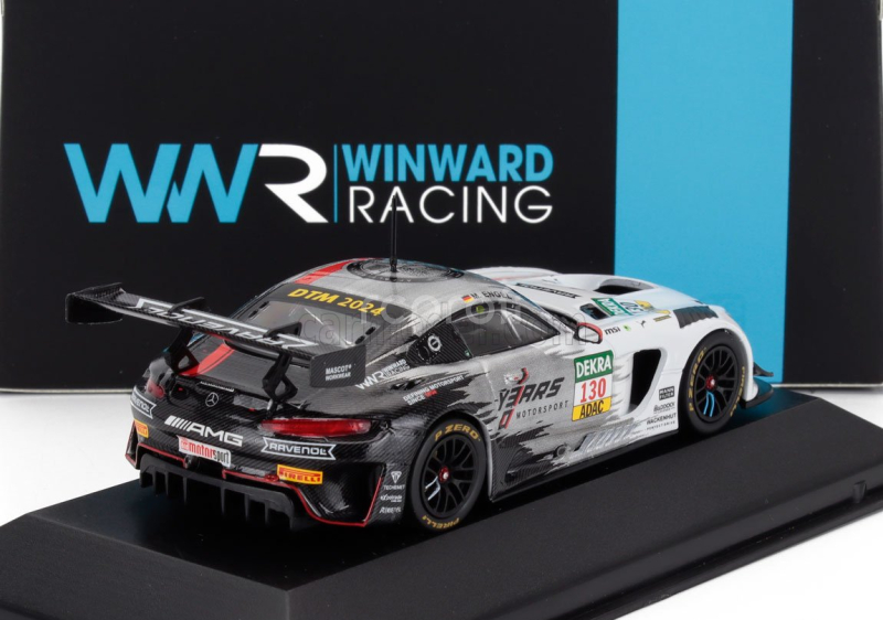 Ixo-models Mercedes benz Amg Gt3 Evo 6.2l V8 Team Winward N 130 Dtm Season 2024 Maro Engel 1:43 Bílá Šedá