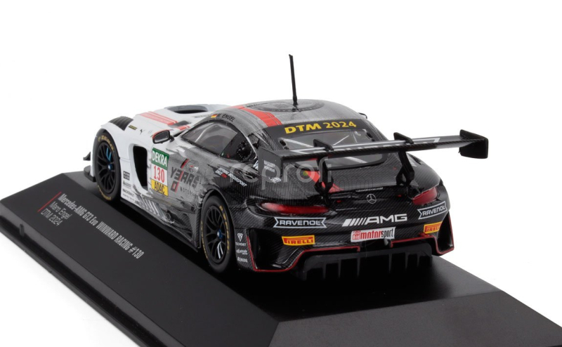 Ixo-models Mercedes benz Amg Gt3 Evo 6.2l V8 Team Winward N 130 Dtm Season 2024 Maro Engel 1:43 Bílá Šedá