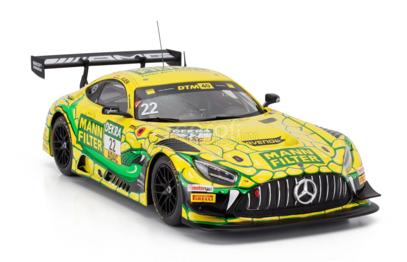 Ixo-models Mercedes benz Amg Gt3 Evo Team Winward N 22 Dtm Season 2024 Lucas Auer 1:18 Žlutá Zelená