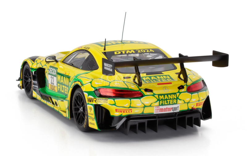 Ixo-models Mercedes benz Amg Gt3 Evo Team Winward N 22 Dtm Season 2024 Lucas Auer 1:18 Žlutá Zelená