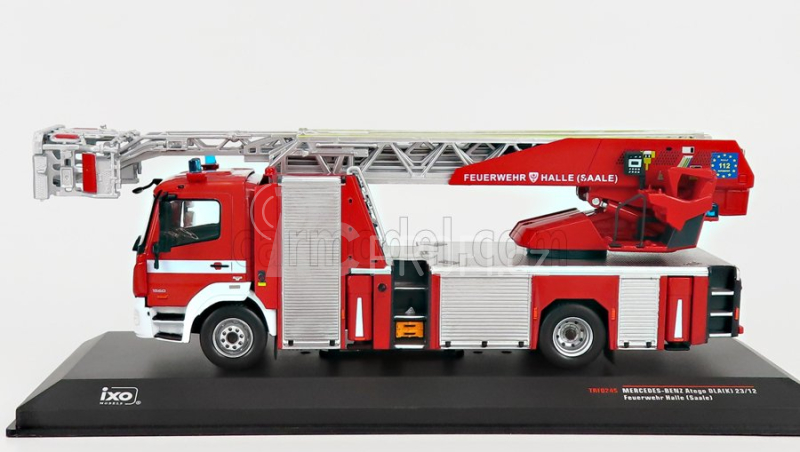 Ixo-models Mercedes benz Atego Dlk 23/12 Hasičský vůz Cestello 2018 1:43, červená