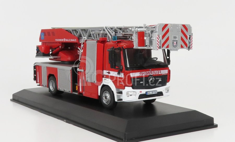 Ixo-models Mercedes benz Atego Dlk 23/12 Hasičský vůz Cestello 2018 1:43, červená