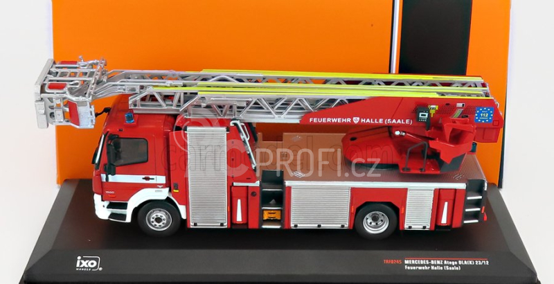 Ixo-models Mercedes benz Atego Dlk 23/12 Hasičský vůz Cestello 2018 1:43, červená