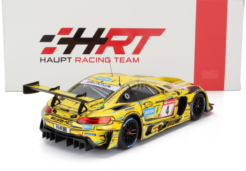 Ixo-models Mercedes benz Gt3 Amg Evo Team Bilstein By Hrt N 4 3rd 24h Nurburgring 2023 Raffaele Marciello - Philip Ellis - Luca Stolz - Edoardo Mortara 1:18 Žlutá