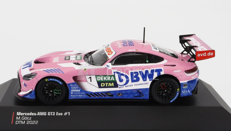 Ixo-models Mercedes benz Gt3 Amg Team Winward Racing N 1 1:43, růžová