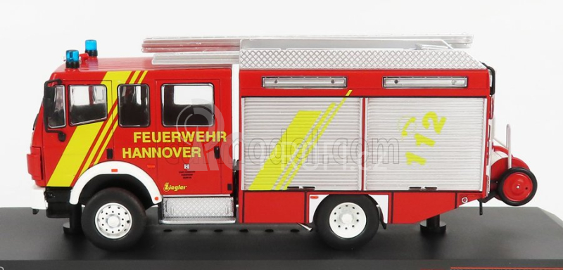 Ixo-models Mercedes benz Lf16/12 Hasičský vůz Hannover 1995 1:43, červená