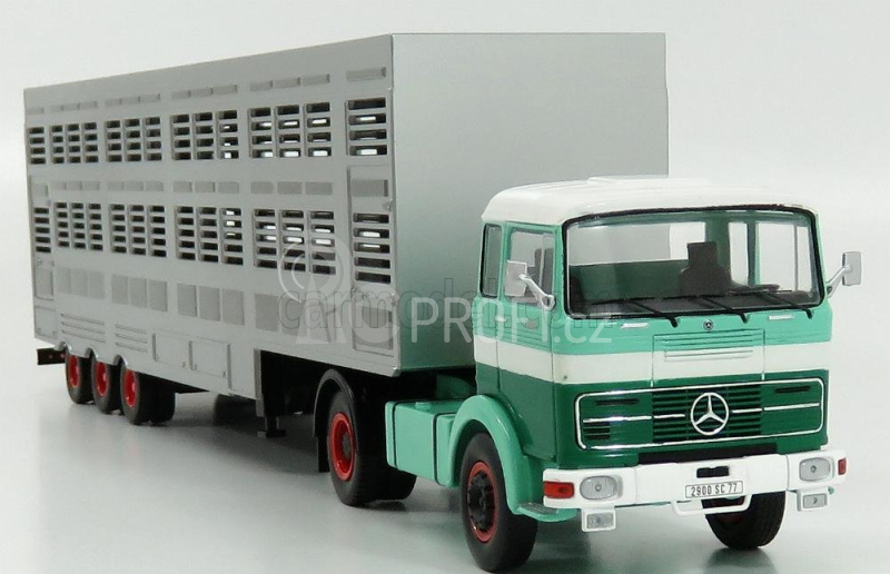 Ixo-models Mercedes benz Lps 1632 Přepravník zvířat 1970 1:43