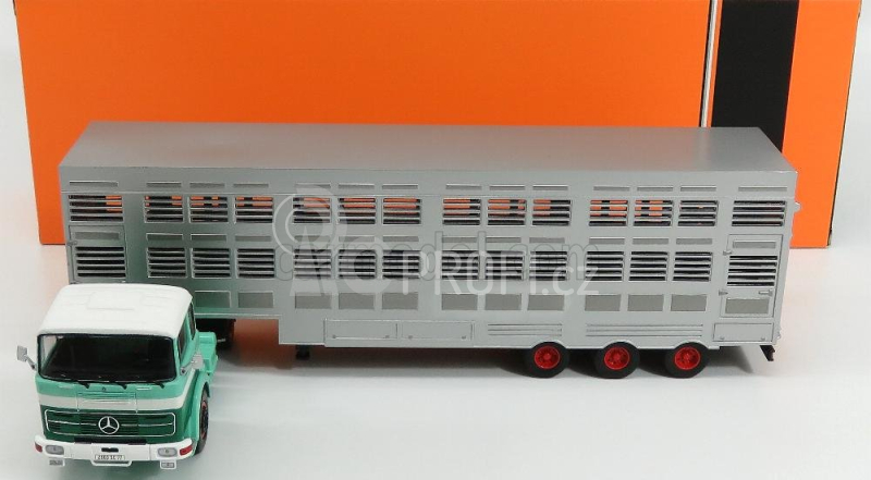 Ixo-models Mercedes benz Lps 1632 Přepravník zvířat 1970 1:43
