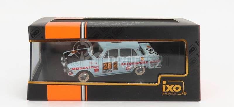 Ixo-models Moskvitch 412 N 28 Rally London - Mexico 1970 1:43, světle modrá
