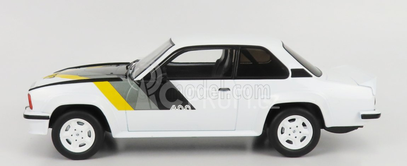 Ixo-models Opel Ascona B 400 1982 1:18 Bílá Žlutá Šedá