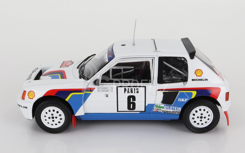Ixo-models Peugeot 205 T16 N 6 Rally Montecarlo 1985 1:24, bílá