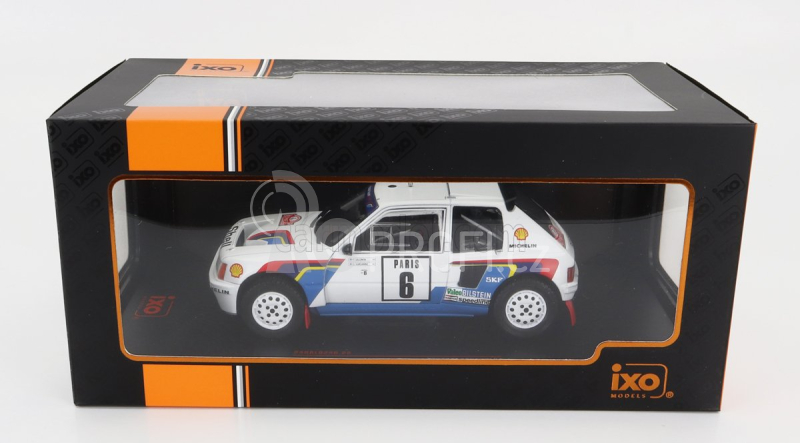 Ixo-models Peugeot 205 T16 N 6 Rally Montecarlo 1985 1:24, bílá