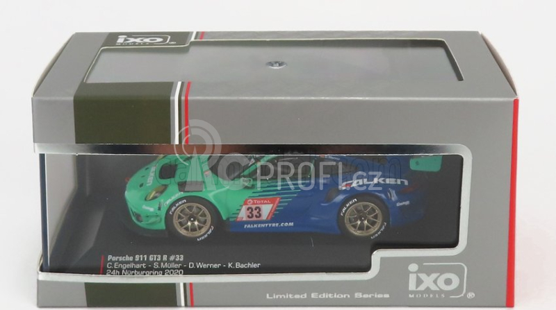 Ixo-models Porsche 911 991-2 Gt3 R Team Falken Motorsports N 33 1:43