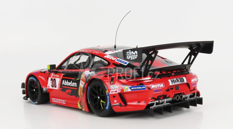 Ixo-models Porsche 911 991-2 Gt3 R Team Frikadelli Racing N 30 1:18, červená