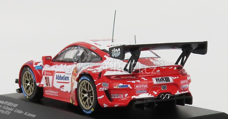 Ixo-models Porsche 911 991-2 Gt3 R Team Frikadelli Racing N 31 1:43, červenobílá