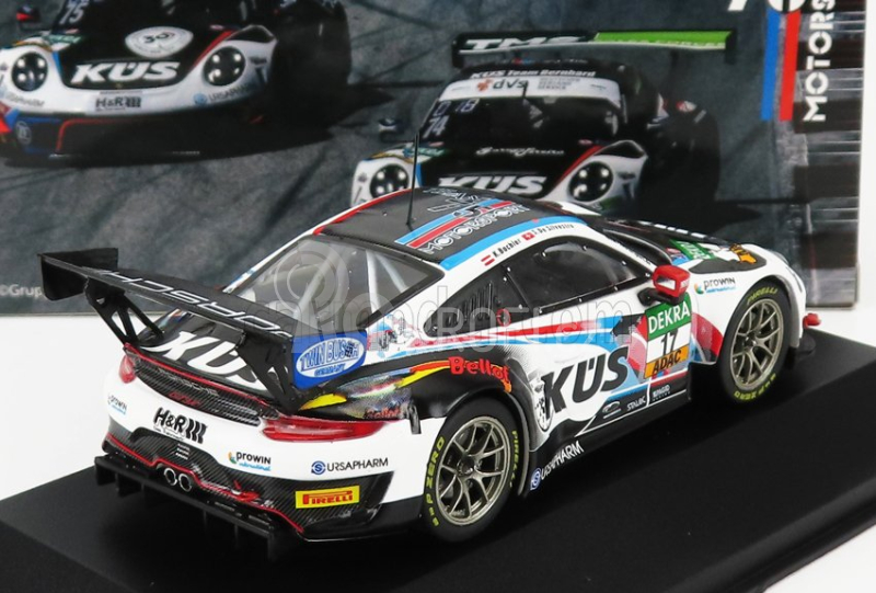 Ixo-models Porsche 911 991-2 Gt3 R Team Kues 75 Bernhard N 17 1:43, černobílá