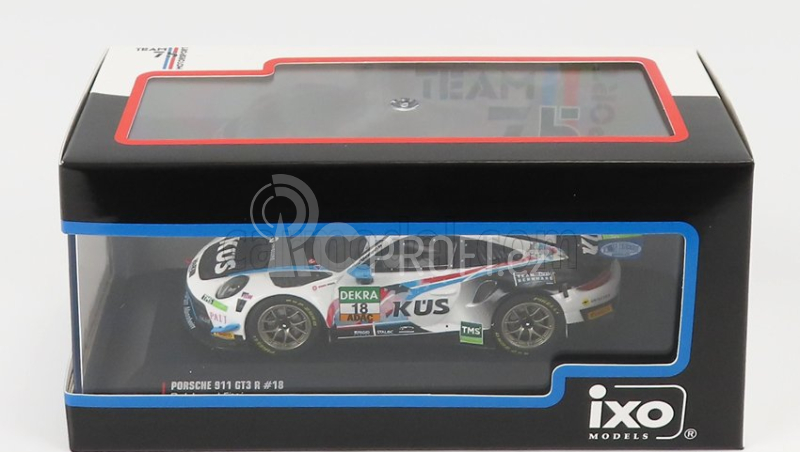 Ixo-models Porsche 911 991-2 Gt3 R Team Kues 75 Bernhard N 18 1:43, bíločerná