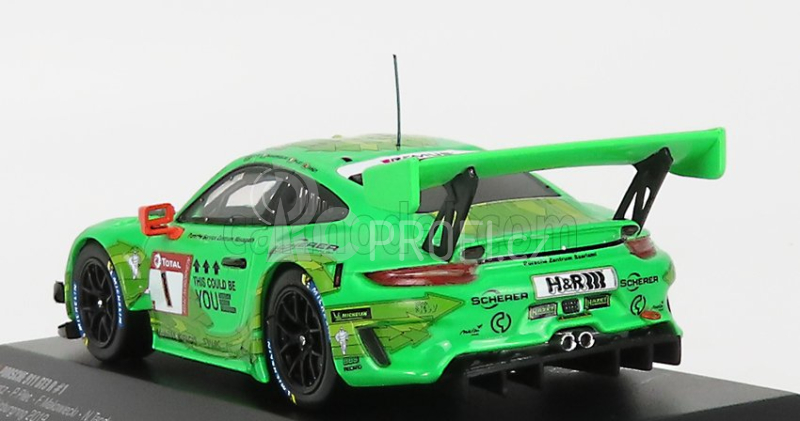 Ixo-models Porsche 911 991-2 Gt3 R Team Manthey Racing N 1 1:43, zelená