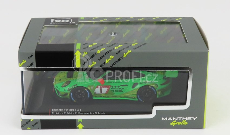 Ixo-models Porsche 911 991-2 Gt3 R Team Manthey Racing N 1 1:43, zelená
