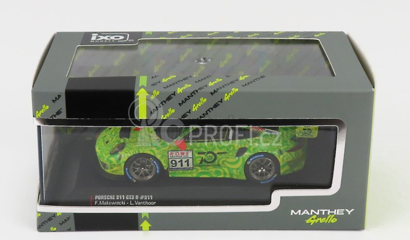 Ixo-models Porsche 911 991-2 Gt3 R Team Manthey Racing N 911 1:43, zelená