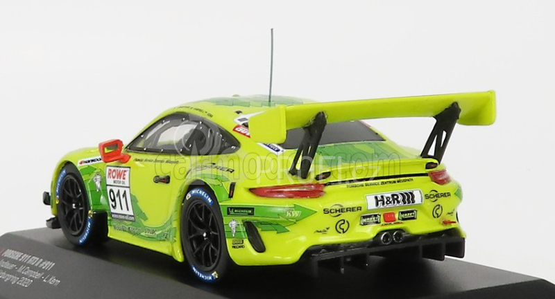 Ixo-models Porsche 911 991-2 Gt3 R Team Manthey Racing N 911 1:43, žlutozelená