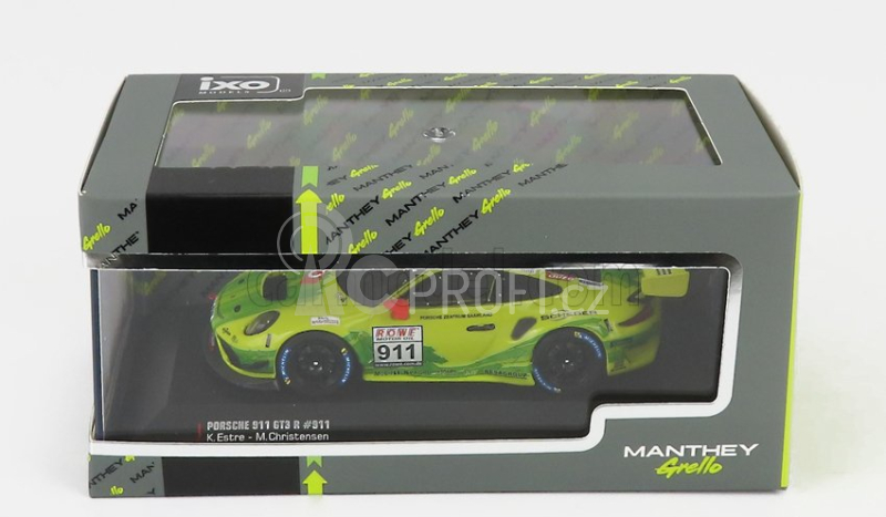 Ixo-models Porsche 911 991-2 Gt3 R Team Manthey Racing N 912 1:43, žlutozelená
