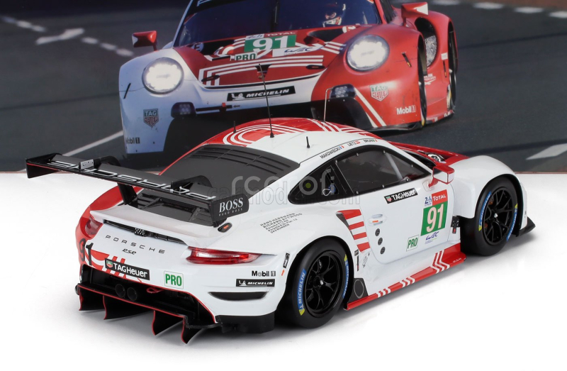 Ixo-models Porsche 911 991-2 Rsr N 91 24h Le Mans 2020 Gianmaria Bruni - Richard Lietz - Frederic Makowiecki- Porsche 917  Tribute Design 1:18 Red