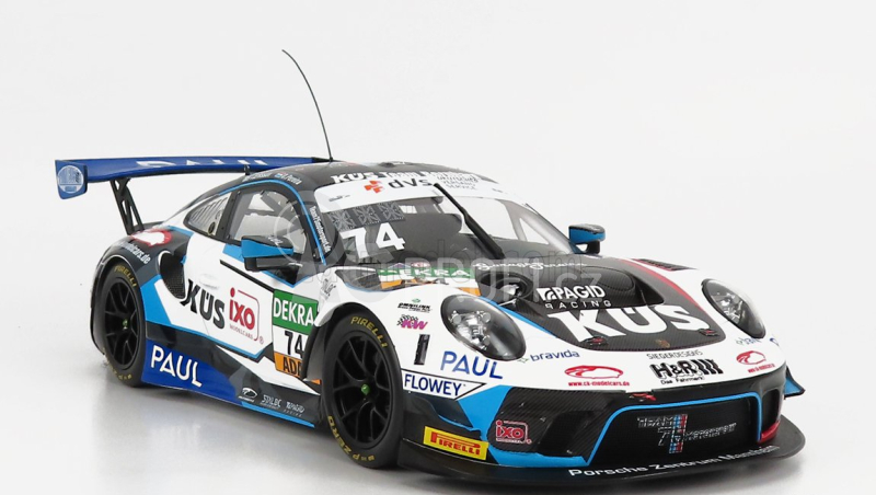 Ixo-models Porsche 911 991 Gt3 R Team Kus 75 Bernhard N 74 1:18, bílá