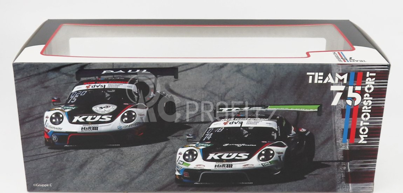 Ixo-models Porsche 911 991 Gt3 R Team Kus 75 Bernhard N 74 1:18, bílá