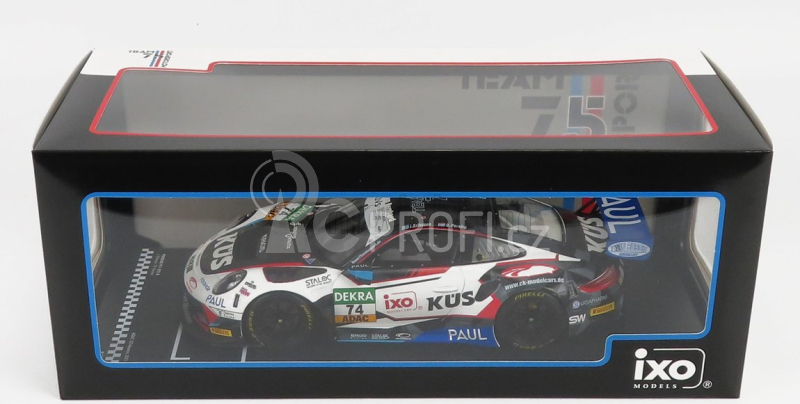 Ixo-models Porsche 911 991 Gt3 R Team Kus 75 Bernhard N 74 1:18, bílá