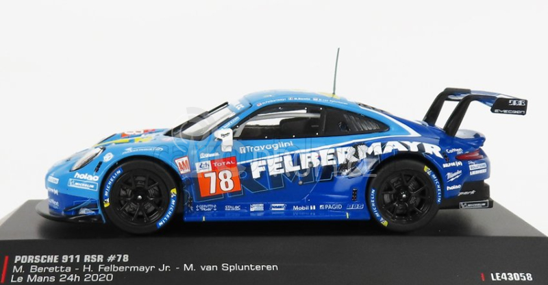 Ixo-models Porsche 911 991 Rsr 4.0l Team Proton Competition N 78 1:43, modrá