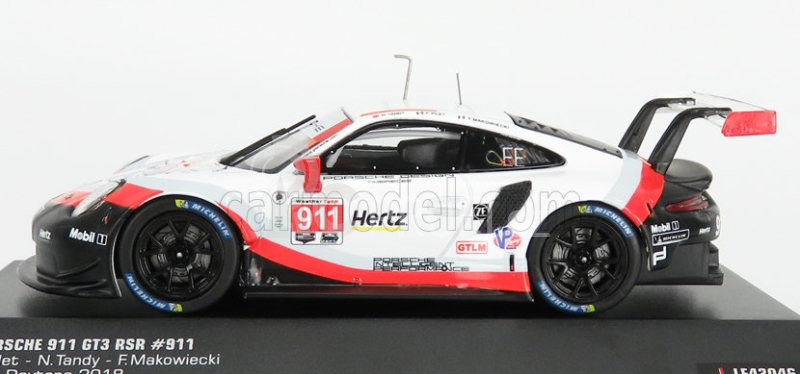 Ixo-models Porsche 911 991 Rsr Porsche Gt Team N 911 1:43, bílá