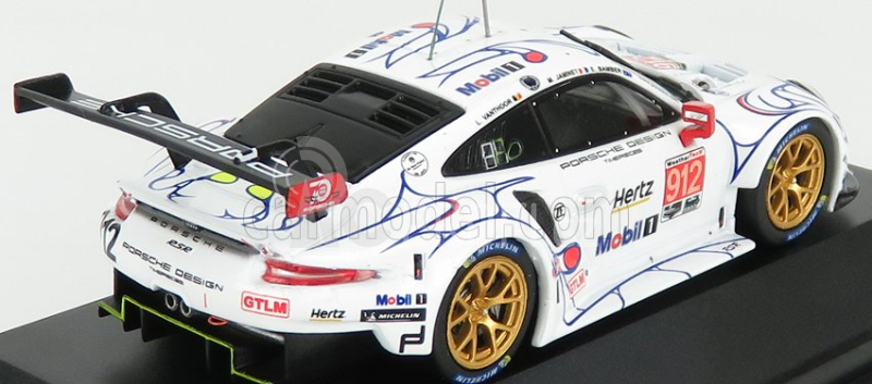 Ixo-models Porsche 911 991 Rsr Porsche Gt Team N 912 1:43, bílá