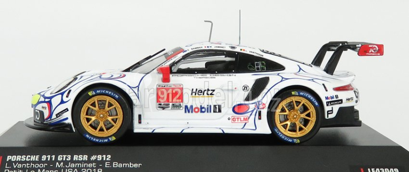 Ixo-models Porsche 911 991 Rsr Porsche Gt Team N 912 1:43, bílá