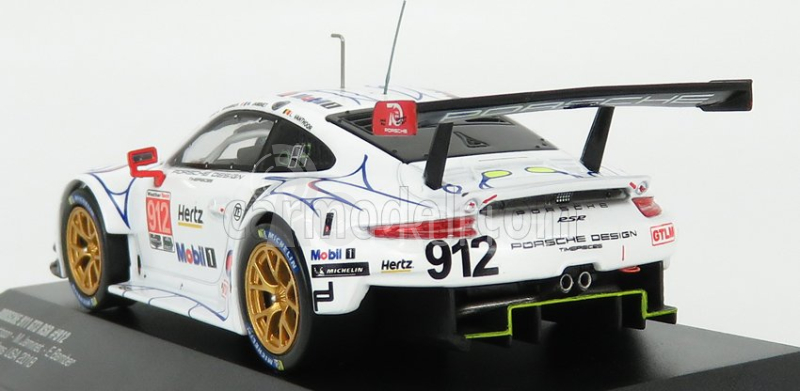 Ixo-models Porsche 911 991 Rsr Porsche Gt Team N 912 1:43, bílá