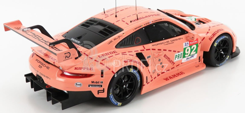 Ixo-models Porsche 911 991 Rsr Team Porsche Gt N 92 1:18, růžová