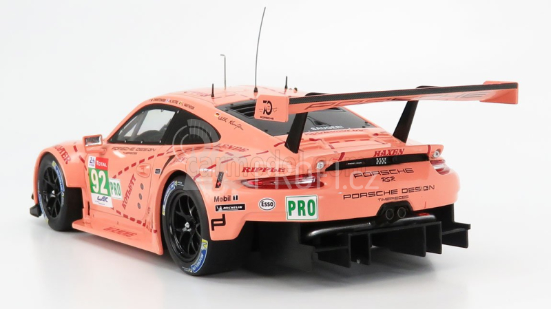 Ixo-models Porsche 911 991 Rsr Team Porsche Gt N 92 1:18, růžová