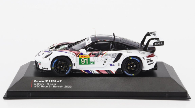 Ixo-models Porsche 911 Rsr-19 Goodbye Team Porsche Gt N 91 Last Race Wec 8h Bahrain 2022 Gianmaria Bruni - Richard Lietz 1:43 Bílá Černá